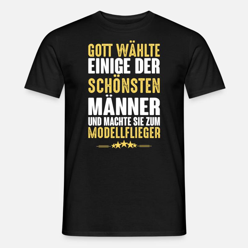 Modellflug - Modellflieger - Männer T-Shirt - Schwarz