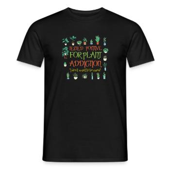 Dépendance aux plantes Amateurs de plantes Jardiniers - T-shirt homme - noir - Devant - AI Model Male 178 light (178cm)