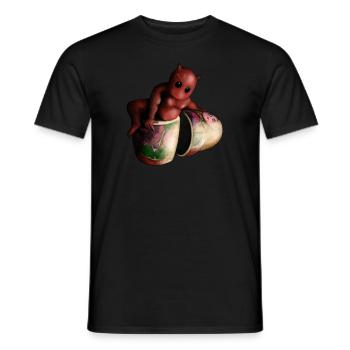 Russische Puppe - Männer T-Shirt - Schwarz - Vorne - AI Model Male 178 light (178cm)