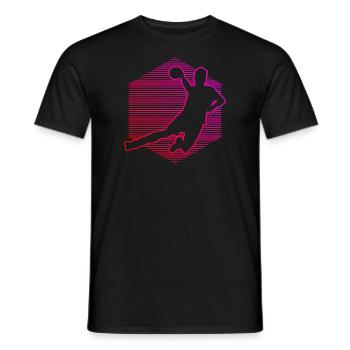 Handball Men Handball Games Women Handball Players - Men's T-Shirt - black - Front - AI Model Male 178 light (178cm)