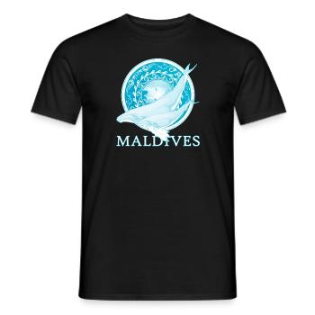 Humpback Whales Maldives - Men's T-Shirt - black - Front - AI Model Male 178 light (178cm)