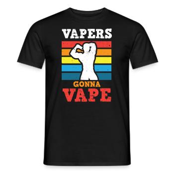 Elektro Zigarette E-Zigarette E-Shisha Vape - Männer T-Shirt - Schwarz - Vorne - AI Model Male 178 light (178cm)