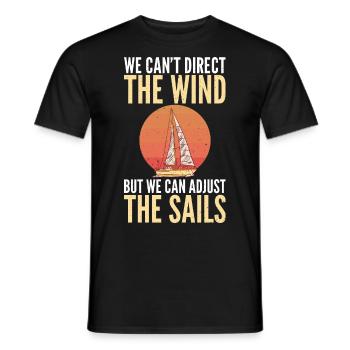 Catamaran sailing - Men's T-Shirt - black - Front - AI Model Male 178 light (178cm)