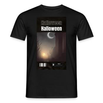 Halloween Berlin city - Männer T-Shirt - Schwarz - Vorne - AI Model Male 178 light (178cm)