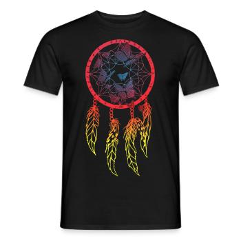 Traumfänger - Männer T-Shirt - Schwarz - Vorne - AI Model Male 178 light (178cm)