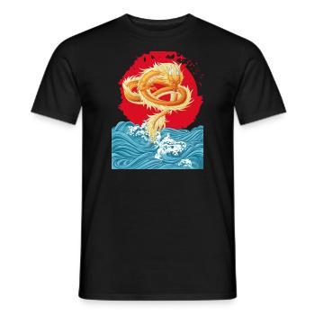 Dragon_Out-of-water - Men's T-Shirt - black - Front - AI Model Male 178 light (178cm)