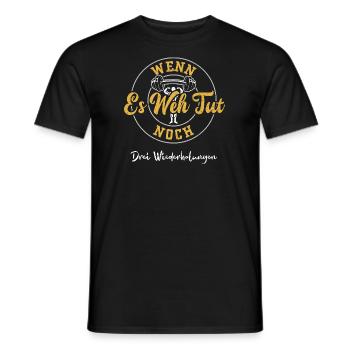 Wenn Es Weh Tut Noch Drei Wieder... - Männer T-Shirt - Schwarz - Vorne - AI Model Male 178 light (178cm)