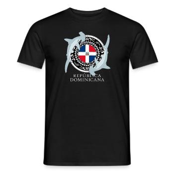 Requins-marteaux République dominicaine - T-shirt homme - noir - Devant - AI Model Male 178 light (178cm)