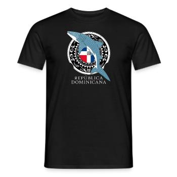 Walhai Dominikanische Republik - Männer T-Shirt - Schwarz - Vorne - AI Model Male 178 light (178cm)