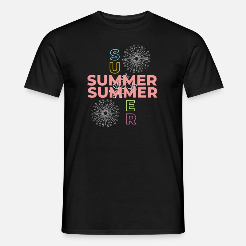 SUMMER SUMMER - Männer T-Shirt - Schwarz