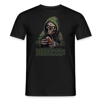Zombie Halloween Monster Horror Bier Saufen JGA - T-shirt homme - noir - Devant - AI Model Male 178 light (178cm)