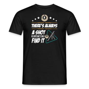 Billiards Player - Männer T-Shirt - Schwarz - Vorne - AI Model Male 178 light (178cm)