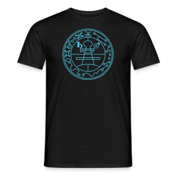 Geheimes Siegel Salomon Magie, Okkultismus, Amulet - Männer T-Shirt - Schwarz - Vorne - AI Model Male 178 light (178cm)