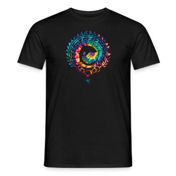 Fuchshai Drescherhai - Männer T-Shirt - Schwarz - Vorne - AI Model Male 178 light (178cm)