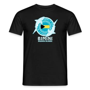 Bimini Bullenhai - Männer T-Shirt - Schwarz - Vorne - AI Model Male 178 light (178cm)