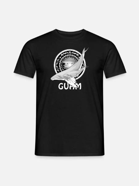 Baleine à bosse de Guam - T-shirt homme - noir