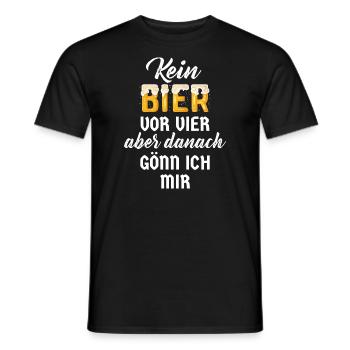 Bier lustige Sprüche Biertrinker Bierliebhaber - Männer T-Shirt - Schwarz - Vorne - AI Model Male 178 light (178cm)