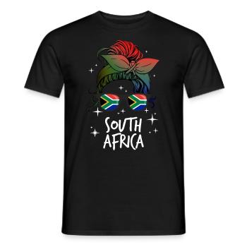 Afrique du Sud - T-shirt homme - noir - Devant - AI Model Male 178 light (178cm)