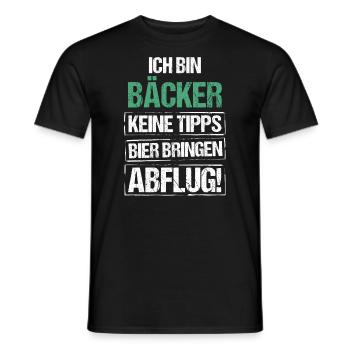 Je suis boulanger - apportez de la bière et partez - T-shirt homme - noir - Devant - AI Model Male 178 light (178cm)