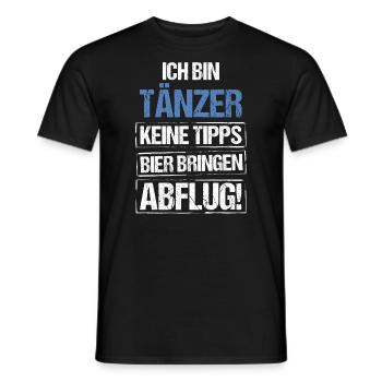 Je suis danseuse - apportez de la bière et décollez - T-shirt homme - noir - Devant - AI Model Male 178 light (178cm)