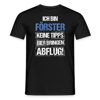 Je suis forestier - apportez de la bière et partez - T-shirt homme - noir - Devant - AI Model Male 178 light (178cm)