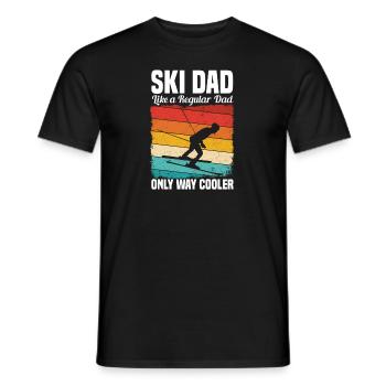 Ski Dad Skiing Skiing Dad Dad Saying - Men's T-Shirt - black - Front - AI Model Male 178 light (178cm)