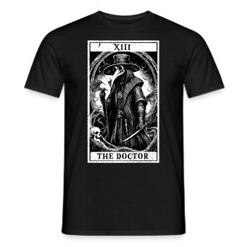 tarot doctor - Men's T-Shirt - black - Front - AI Model Male 178 light (178cm)