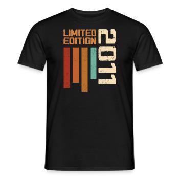 Vintage 2011 Cadeau d’anniversaire 2011 Retro 2011 - T-shirt homme - noir - Devant - AI Model Male 178 light (178cm)