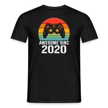 Cadeau Anniversaire 2020 Pour Tous les Gamers 2020 - T-shirt homme - noir - Devant - AI Model Male 178 light (178cm)