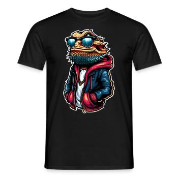 Bearded dragons - Men's T-Shirt - black - Front - AI Model Male 178 light (178cm)