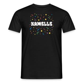 Kamelle Karneval Fasching Süßigkeit Bonbons - Männer T-Shirt - Schwarz - Vorne - AI Model Male 178 light (178cm)