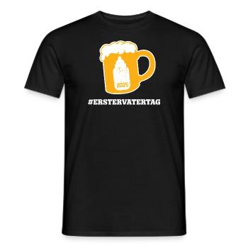 Vatertag #ERSTERVATERTAG Neuer Papa Vater Dad - Männer T-Shirt - Schwarz - Vorne - AI Model Male 178 light (178cm)