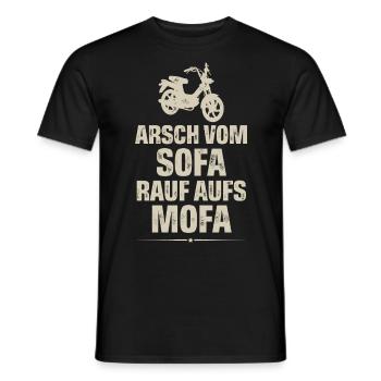 Mofa Mofafahrer - Männer T-Shirt - Schwarz - Vorne - AI Model Male 178 light (178cm)