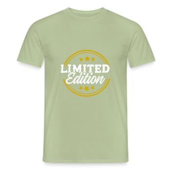 Limited Edition - T-shirt homme - vert sauge - Devant - AI Model Male 178 light (178cm)