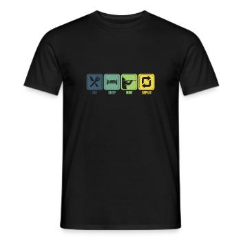 Jagen Jagdspruch & Jäger Geschenkidee - Männer T-Shirt - Schwarz - Vorne - AI Model Male 178 light (178cm)