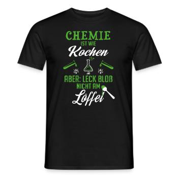 Chemie/Chemiker/Chemikant/Chemielaborant/Chemisch - Männer T-Shirt - Schwarz - Vorne - AI Model Male 178 light (178cm)