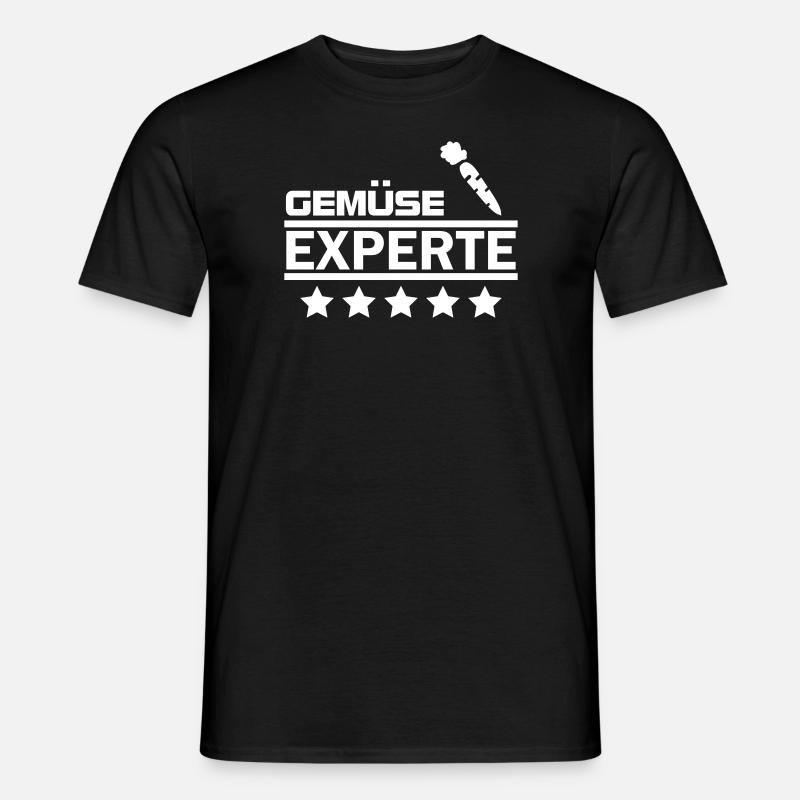 gemüse experte - Männer T-Shirt - Schwarz