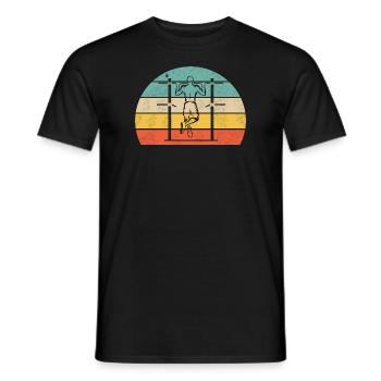 Gymnastique suédoise Muscle-Up - T-shirt homme - noir - Devant - AI Model Male 178 light (178cm)