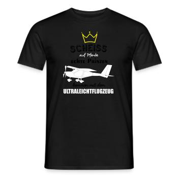 a22 Flugzeug Pilot Flieger Ultraleichtflugzeug UL - Männer T-Shirt - Schwarz - Vorne - AI Model Male 178 light (178cm)