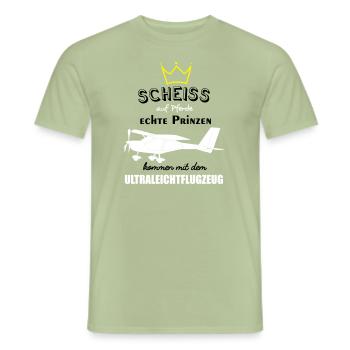 a22 Flugzeug Pilot Flieger Ultraleichtflugzeug UL - Männer T-Shirt - Sage - Vorne - AI Model Male 178 light (178cm)