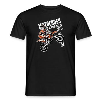 Kinder Motocross - KIDS MX - T-shirt homme - noir - Devant - AI Model Male 178 light (178cm)