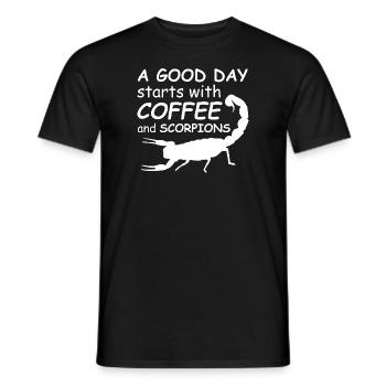 Skorpion - Männer T-Shirt - Schwarz - Vorne - AI Model Male 178 light (178cm)
