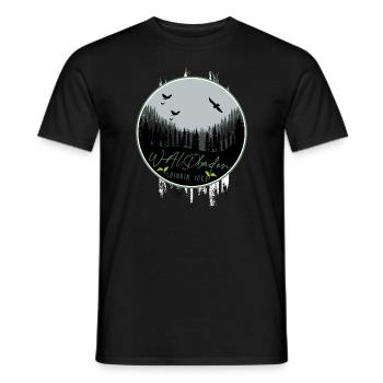 shinrin yoku forest meditation nature yoga forest bathing - Men's T-Shirt - black - Front - AI Model Male 178 light (178cm)