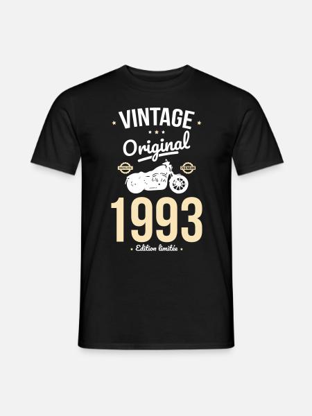 Jubiläum 30 Jahre - Jahrgang 1993 Original - Männer T-Shirt - Schwarz