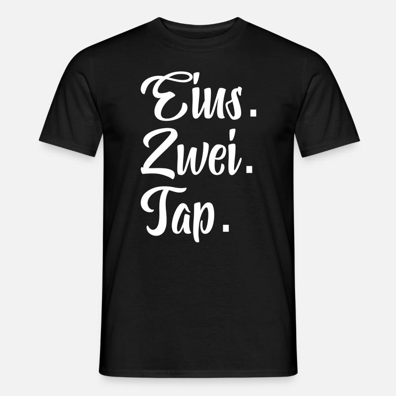 Discofox Eins zwei Tap Tanzen/ Geschenk - Männer T-Shirt - Schwarz