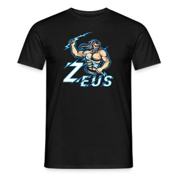 Zeus Mythologie grecque Graphique - T-shirt homme - noir - Devant - AI Model Male 178 light (178cm)