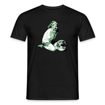 Earth Climate Protection Climate Change Environment Nature Conservation - Men's T-Shirt - black - Front - AI Model Male 178 light (178cm)