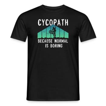 Cycopath - Männer T-Shirt - Schwarz - Vorne - AI Model Male 178 light (178cm)