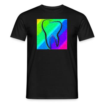 Tooth | Dentist | Dentist | Dental assistant - Men's T-Shirt - black - Front - AI Model Male 178 light (178cm)