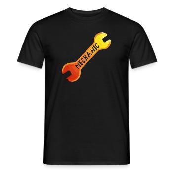 Mechanic | Mechanic | Occupation - Men's T-Shirt - black - Front - AI Model Male 178 light (178cm)